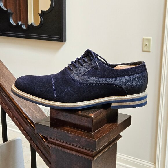 Joseph Abboud Men's Blue Suede Shoes, Sz 13 - Picture 9 of 16